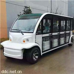  11座封闭式多功能电动观光游览车